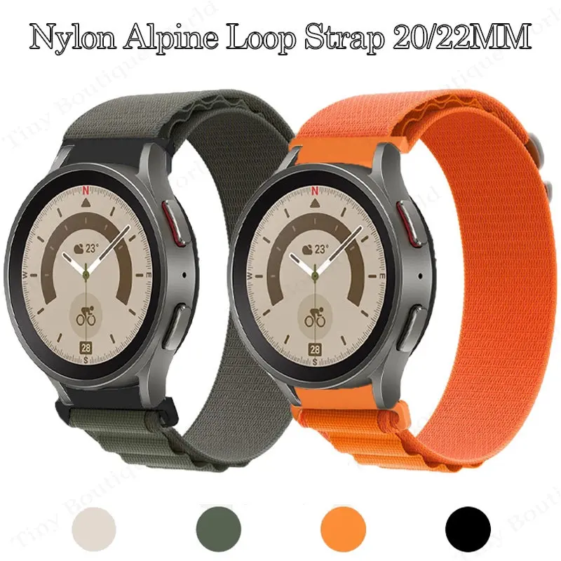 

20mm 22mm Alpine Loop Strap for Samsung Galaxy Watch Active 2/Gear S3 44mm 40mm Nylon Elastic for Huawei GT 2/3 Pro Band Wrist