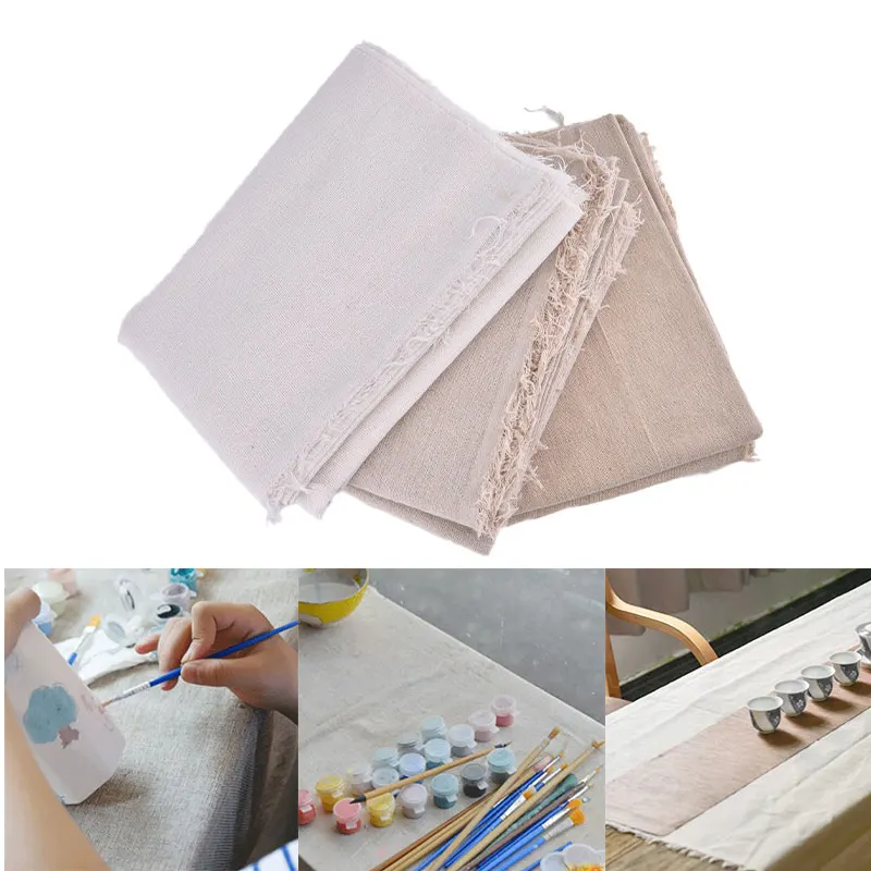 

Pottery Special Linen Cloth Thick Hessian Cotton Linen Tablecloth Pottery Tool Classroom Texture Making Coarse Linen