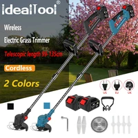 18v portable electric grass trimmer handheld lawn mower agricultural household cordless weeder garden pruning tool