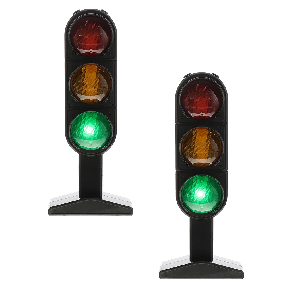 

2pcs Interesting Kids Educational Toys Mini Traffic Light Model Plaything