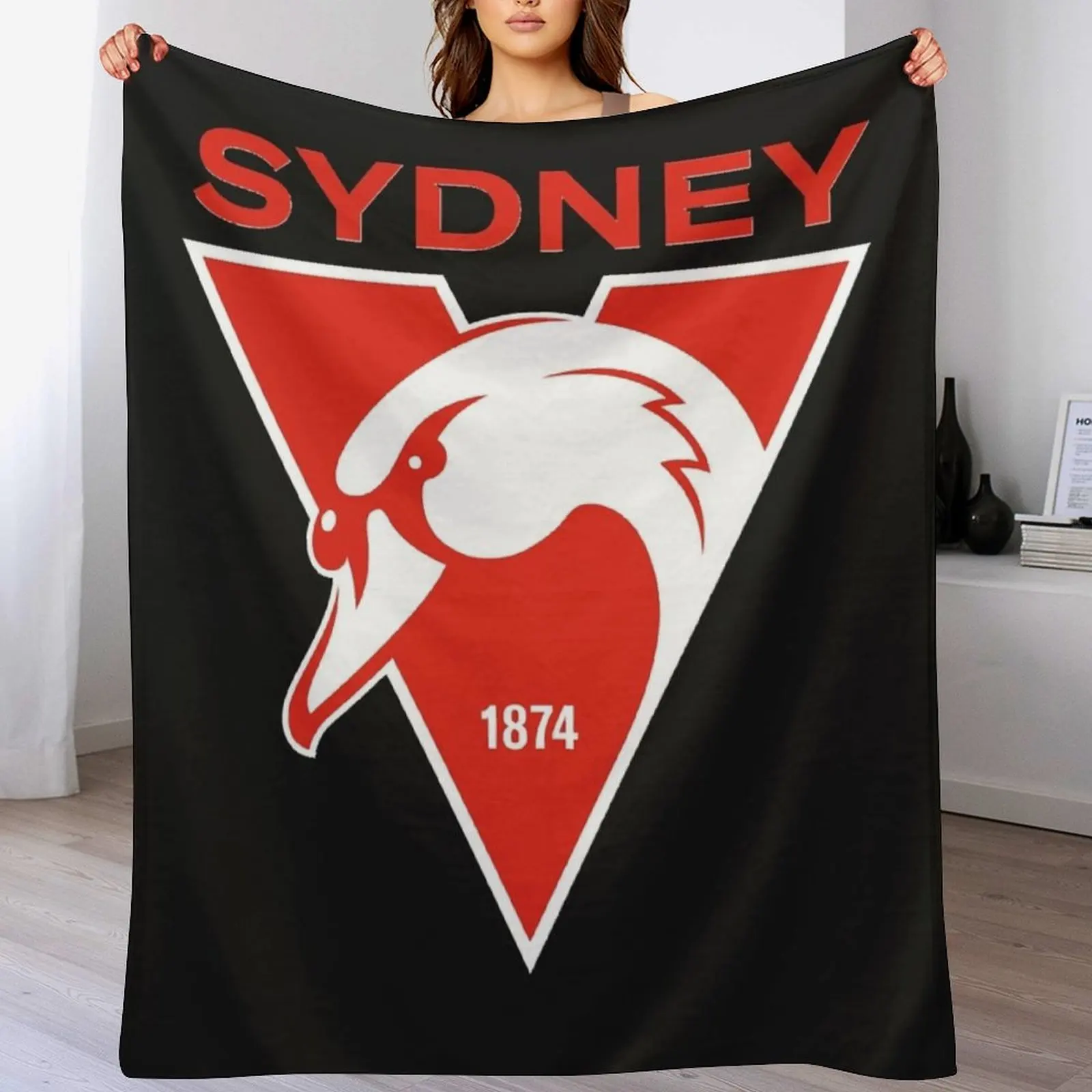 Классическая футболка Sydney the Bloods Swans Haughty Swannies-Logos плед