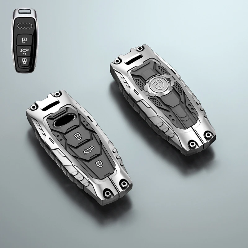 

Корпус для автомобильного ключа с дистанционным управлением из цинкового сплава, защитный чехол для Audi C6 R8 A1 A3 Q3 A4 A5 Q5 A6 S6 A7 B6 B7 B8 8 8P 8V 8L TT RS Sline