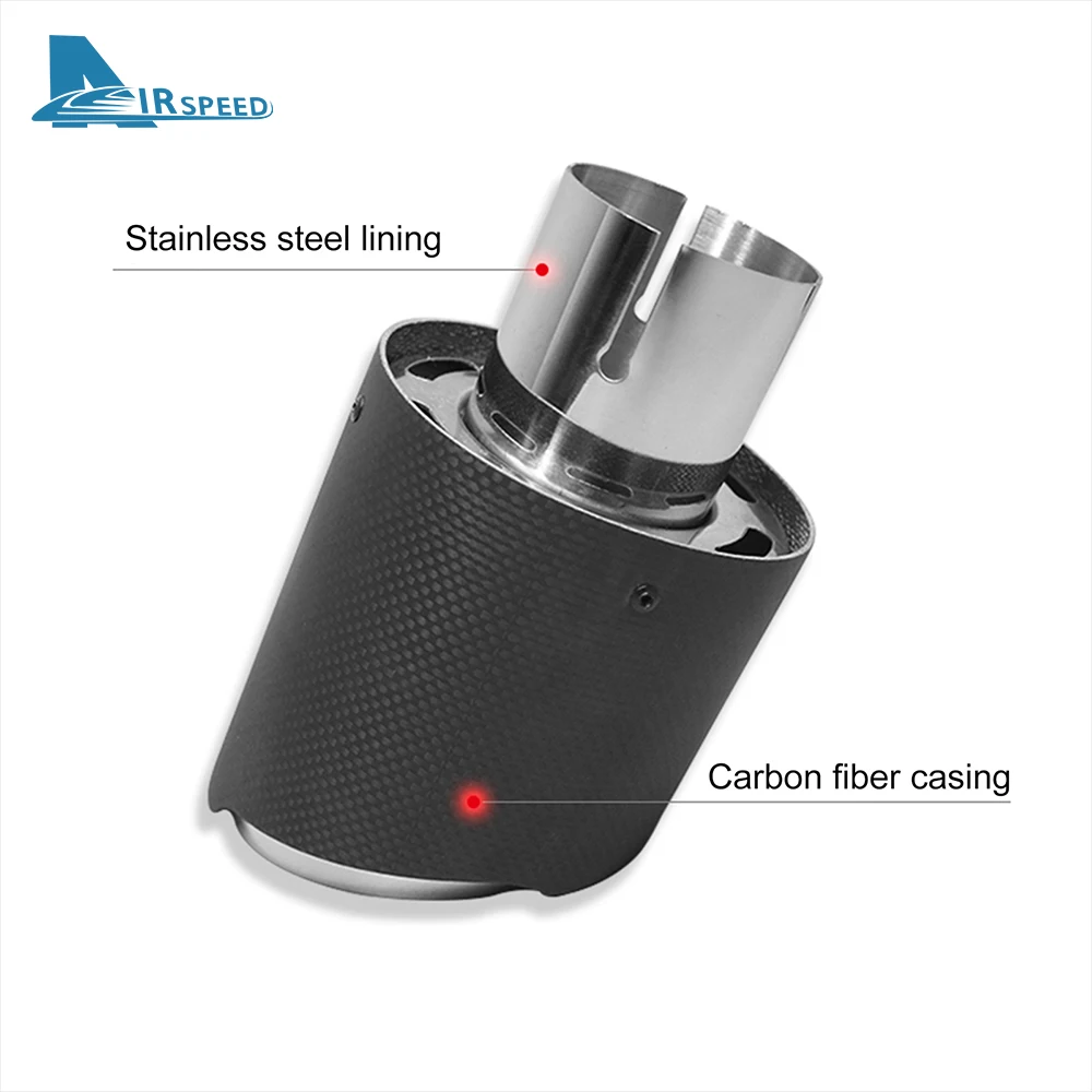 Выхлопная труба из настоящего углеродного волокна для Subaru BRZ Toyota GR86 2021 2022 2023 2024