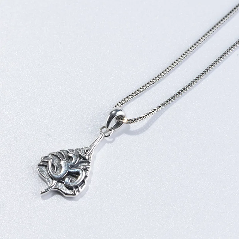 

FNJ 925 Silver Pendant Buddha Leaf Original Pure S925 Sterling Silver Pendants for Jewelry Making Women