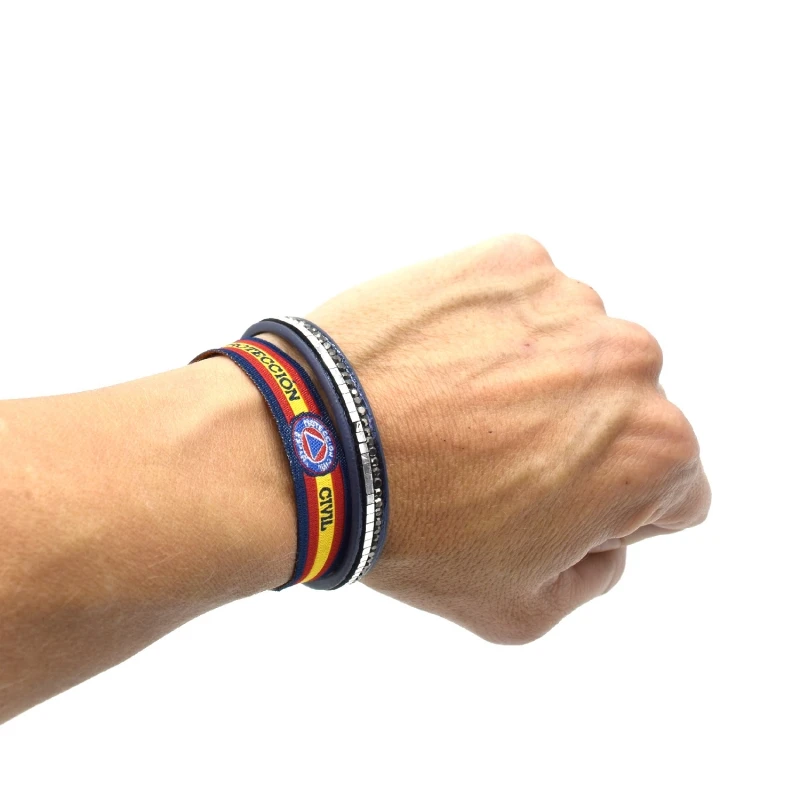 BDM-браслет для защиты гражданских лиц Испания выживание логотип и щит