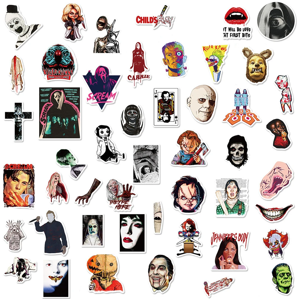 Стикеры в стиле граффити с изображением классных фильмов ужасов наклейки s для
