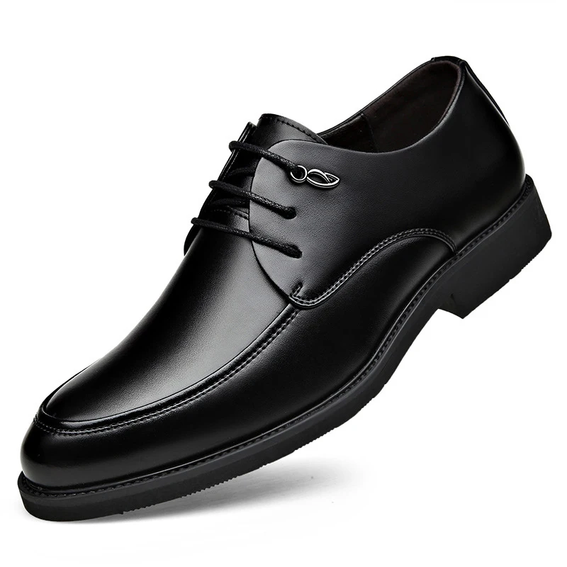 

Men's British Business Dress Shoes Comfortable Low-top Work Shoes Breathable Leather Shoe