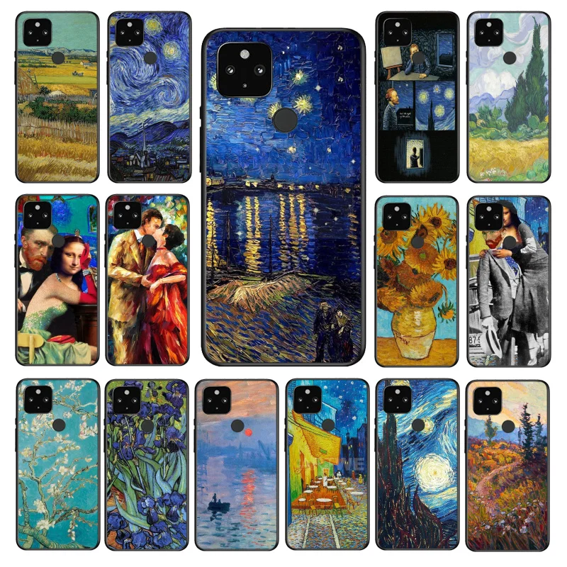 Vincent Van Gogh Star Night Phone Case for Google Pixel 6 Pro 5A 4A 3A Pixel 4 XL Pixel 5 6 4 3 XL 3A XL 2 XL