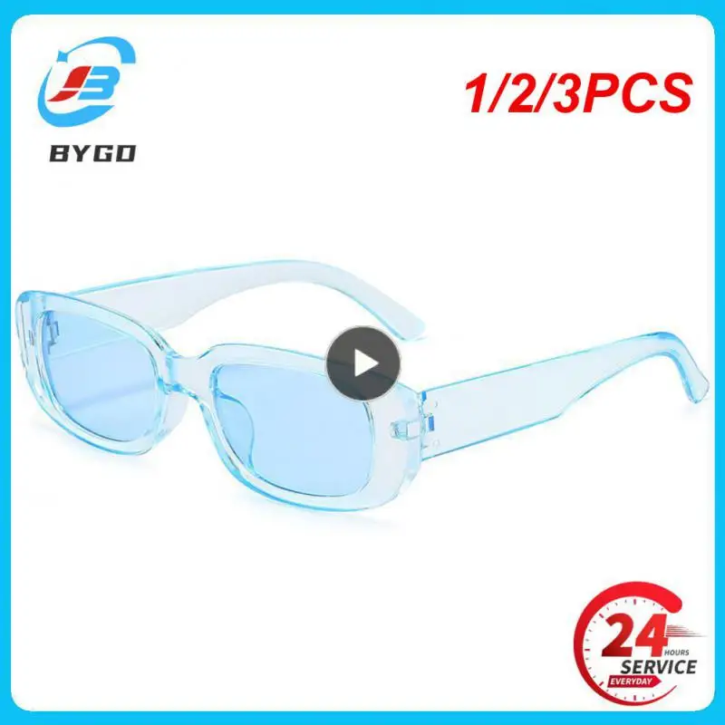 

1/2/3PCS Women Rectangle Vintage Sunglasses Brand Designer Retro Points Sun Glasses Female Lady Eyeglass Cat Eye Driver Goggles