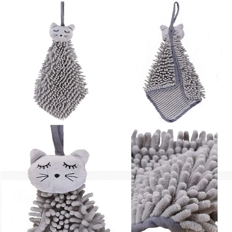 Полотенце для рук из синели мягкое быстросохнущее супервпитывающее