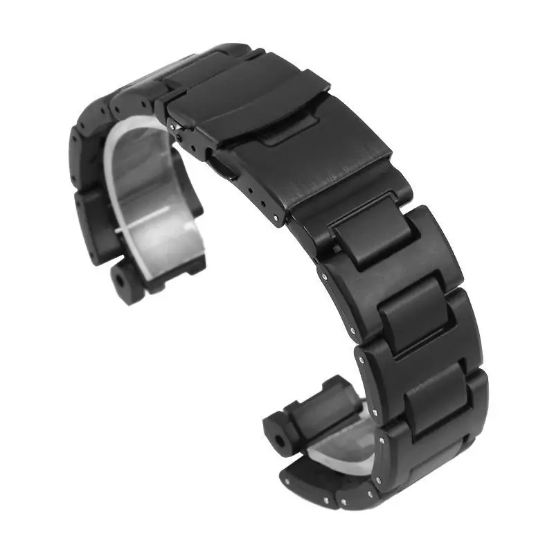 Watchband For Casio G-Shock PROTREK PRW-3000/6000/6100/3100 PRG-300 modified plastic steel composite watchband Black strap