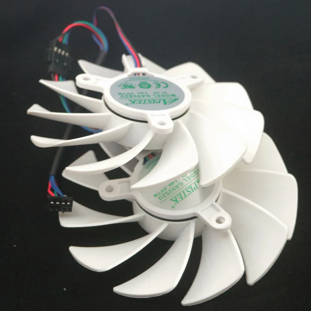 Фото GA92S2U - Вентилятор PFTM DC12V 0.46A VGA для видеокарты ZOTAC RTX4060 8GB TWIN EDGE OC WHITE, охлаждающий вентилятор для видеокарты №3