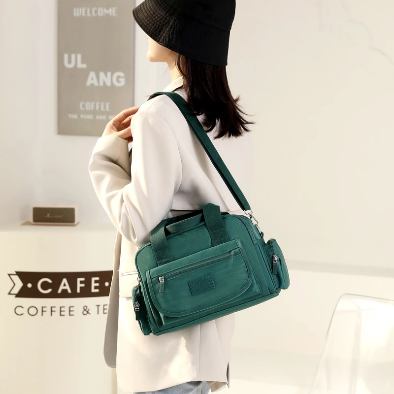 

Waterproof Women Nylon Shoulder Bag Multi-function Large Capacity Handbags Female CrossBody Bag Ladies Messenger Bag sac a main
