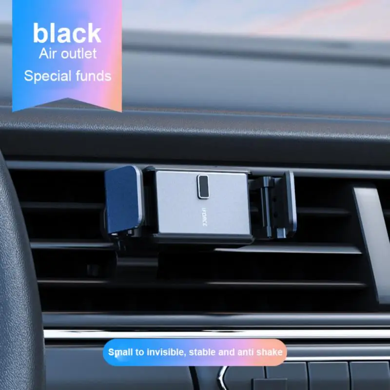 

2022 New Black Technology Car Electric Bracket Air Vent Center Console Metal Clip Arm Universal Car Bracket Mounts & Holder