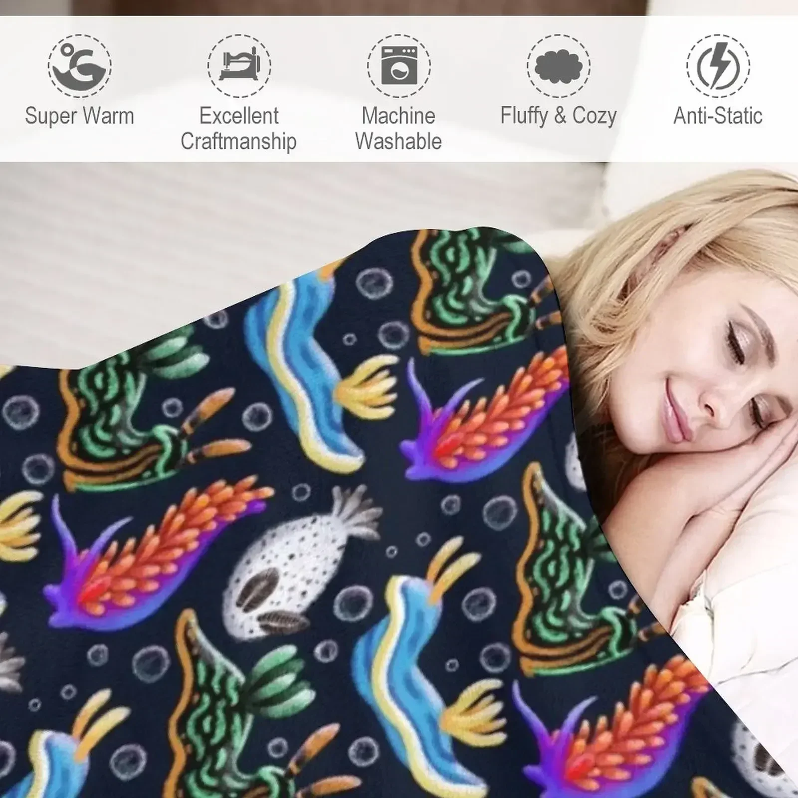 Одеяло Nudibranchs для малышей тонкие одеяла дивана