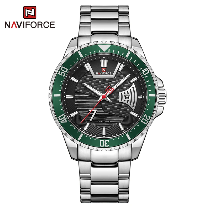 

NAVIFORCE Original Luxury Wristwatch Fashion Quartz Calendar 3ATM Waterproof Watch for Men With Luminous Hands Relogio Masculino