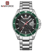 naviforce original luxury wristwatch fashion quartz calendar 3atm waterproof watch for men with luminous hands relogio masculino
