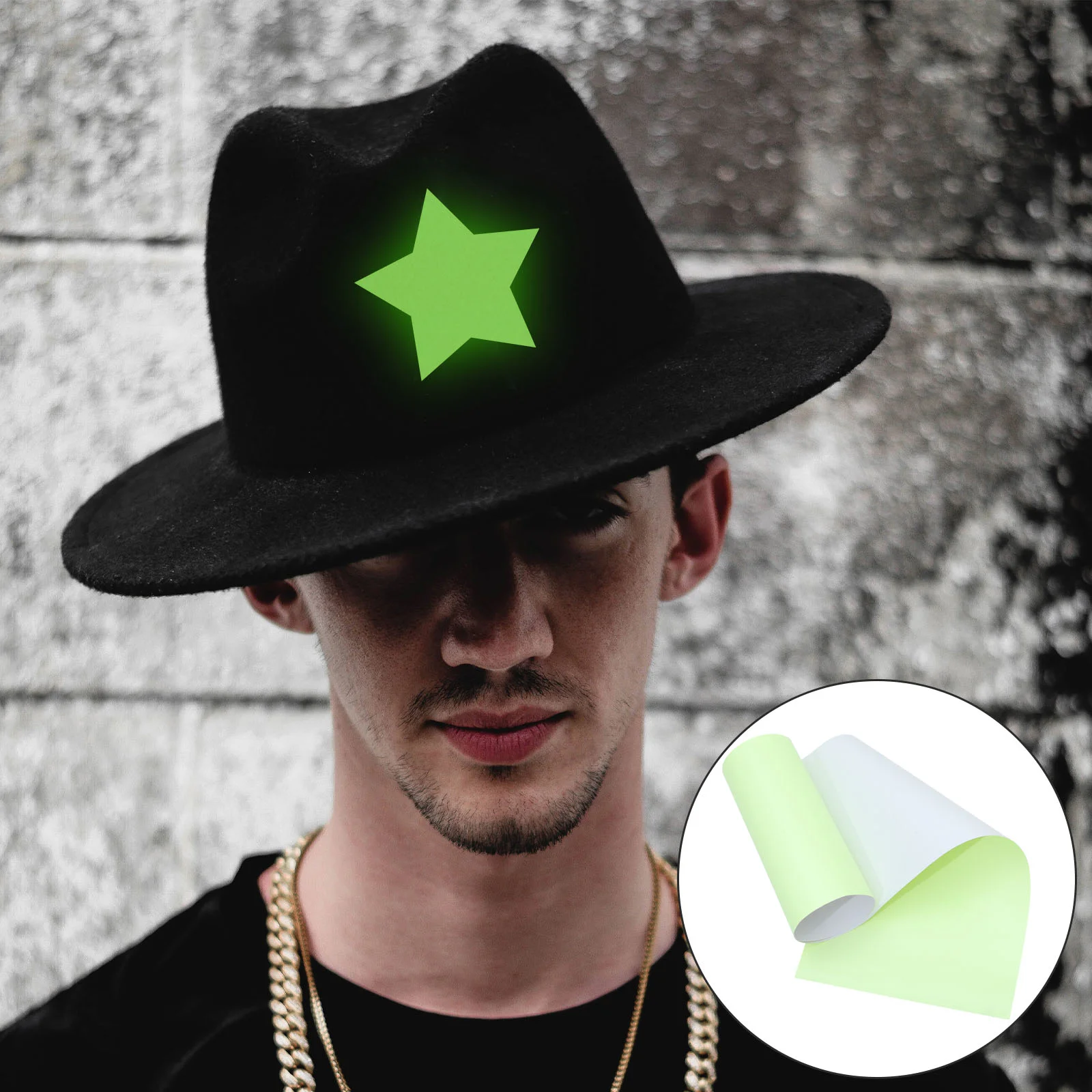 Светящаяся фосфоресцентная пленка самоклеящиеся наклейки декоративная