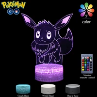 anime pok%c3%a9mon eevee night light espeon vaporeon 3d led desk lamp creative valentines day gifts childrens toys birthday gifts