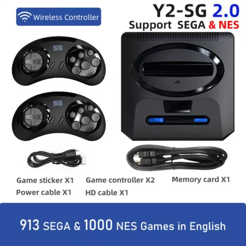 

NEW2023 2022 16bit Retro Wireless HDMI- HDTV Video Game Gaming Console Built-in 1913 Classic Games Game Console