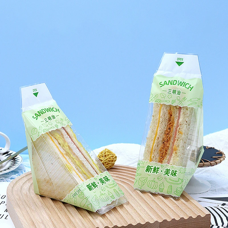 100 шт. треугольные пакеты для упаковки хлеба