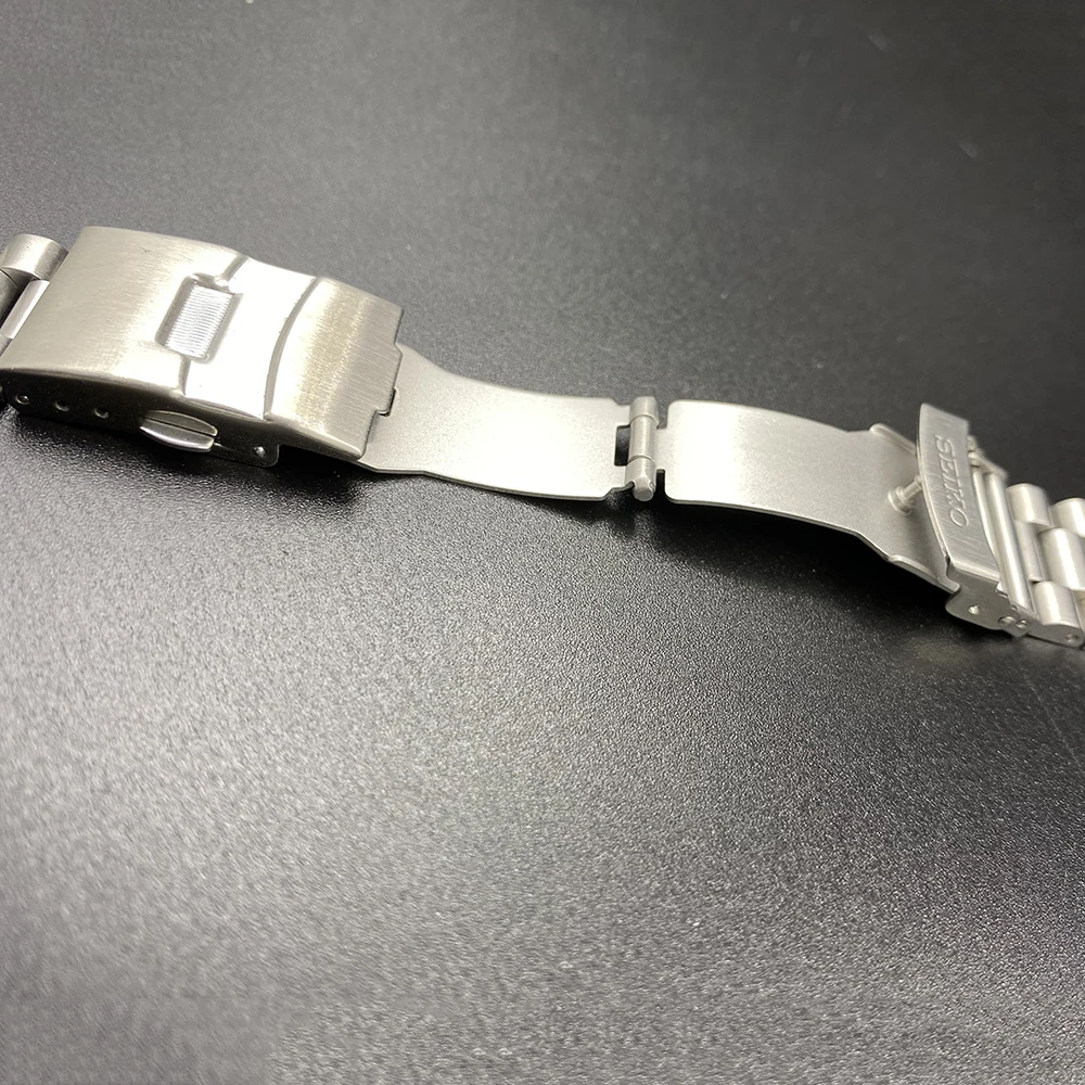 Watch Accessories Solid Jubilee Stainless Steel Band For Seiko Diving Three-bead Five-bead Wristband Bracelet Refit 20mm 22mm