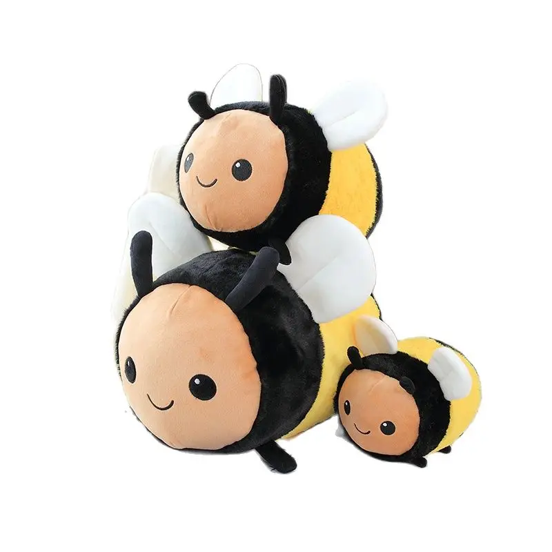 

Cute Bee Ladybug Plush Toy High Quality Stuffed Doll Sleeping Cylindrical Pillow Soft Doll Sofa Decor Birthday gift for kids