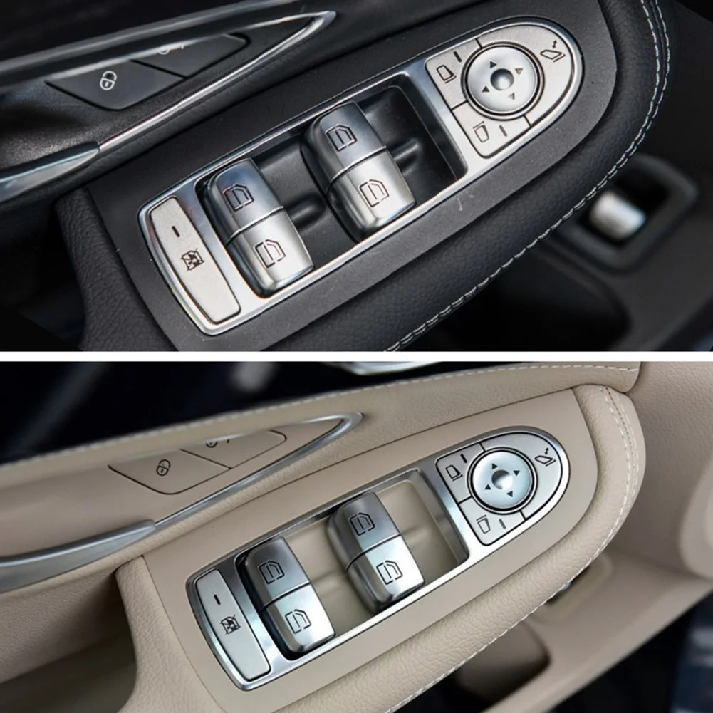 

4 шт./набор, колпачки для кнопки управления окном Mercedes Benz C Class