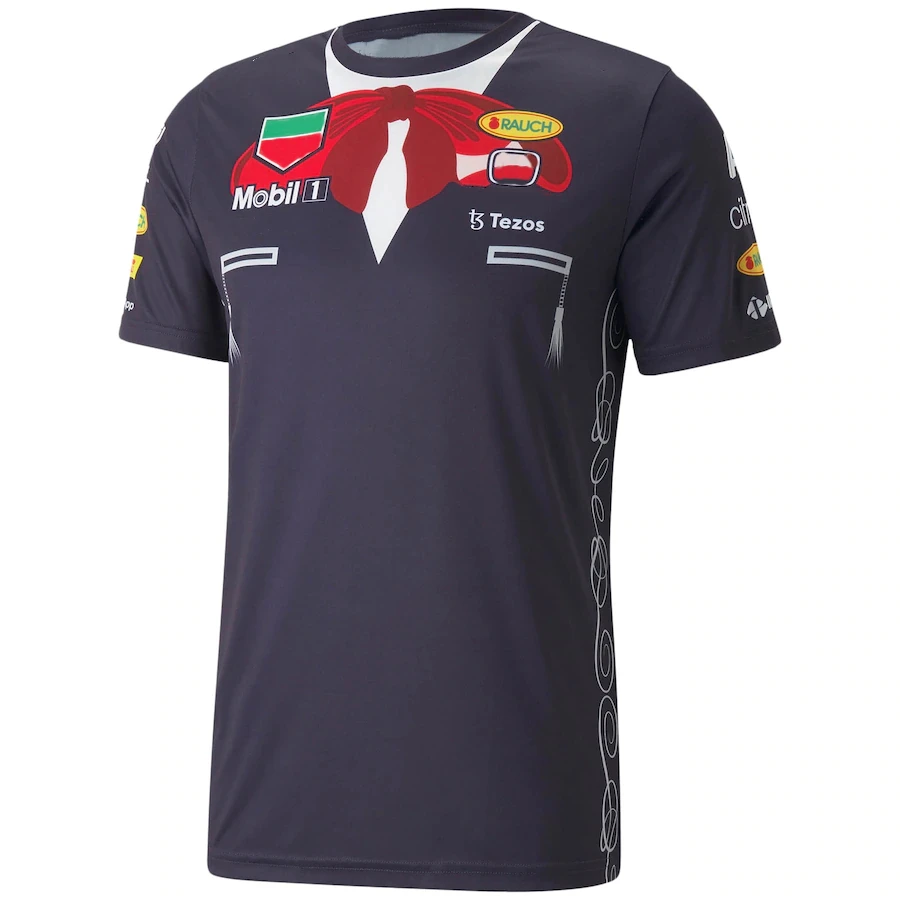 

F1 Hot Selling Red Colour Bull Racing 2021 Special Edition Mexico GP Team T-shirt Formula One Kit Men's Fan Party Oversized