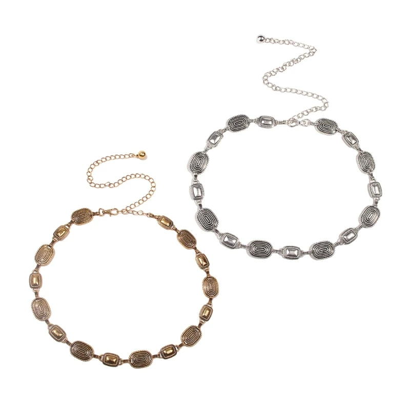 

Женский пояс с цепочкой на талию в западном стиле