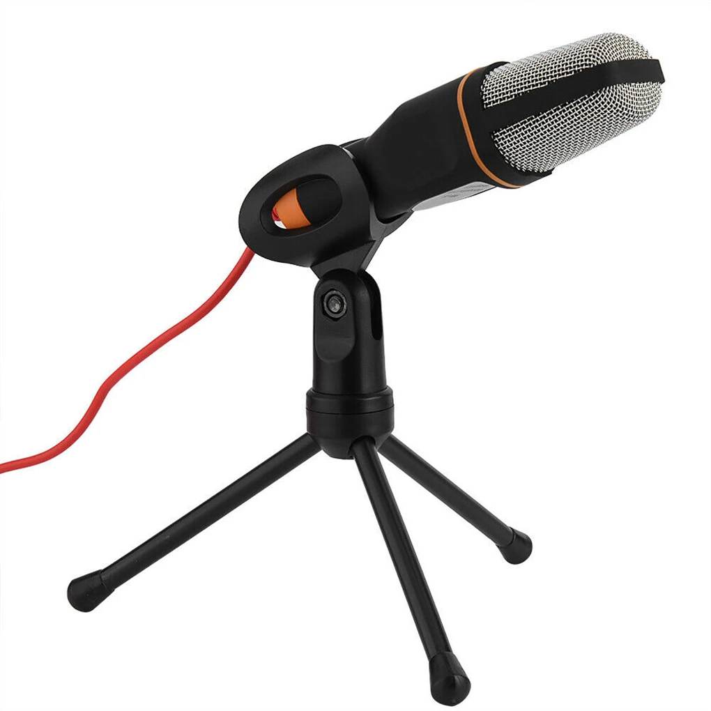 

SF-666 Condenser Sound Microphone Stand Holder PC Laptop Phones Wired Desktop Handheld Microphone