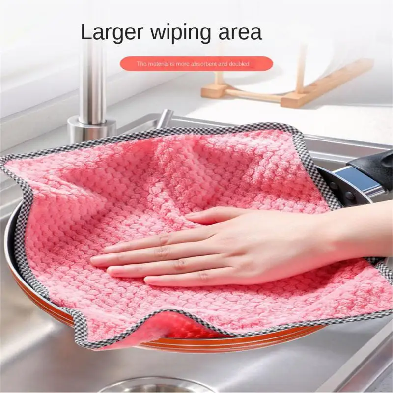 

Thickening Dish Washing Towel Dishwashing Cloth Asciugamano Da Cucina Per Cucina Strumento Per La Pulizia Della Casa Cleaning