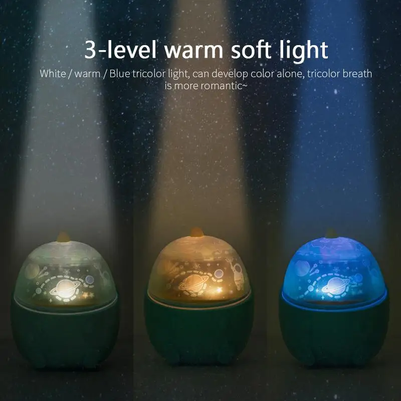 

Little Dinosaur Starry Sky Light Children's Birthday Gift LED Projection Night Light Romantic Rotation Creative Dream Music 2021