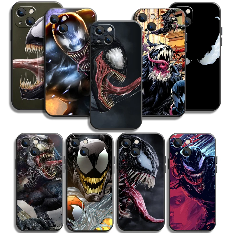

Marvel Venom Phone Cases For iPhone 11 11 Pro 11 Pro Max 12 12 Pro 12 Pro Max 12 Mini 13 Pro 13 Pro Max Carcasa Coque Soft TPU