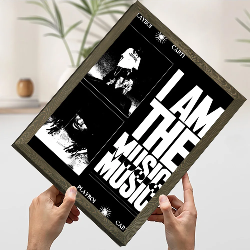 Фото Постер с принтом Playboi Carti - I Am The Music, настенная живопись на холсте, подарок для роскошного декора, украшение для стен №3