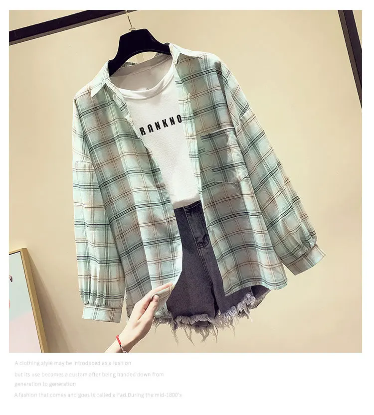 

Women Casual Shirt Lightweight Long Sleeve Sunscreen 2022 New Loose Fashion Splice Button Multicolor Hot Retro Fairy Llapel Plai