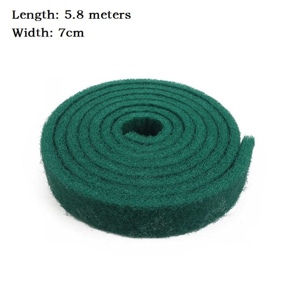 

5.8m Roll Dish Washing Brush Cleaning Scouring Polishing Pad Emery Scrubber 7/10cm For Sink Stove Cleaning Household Supplies