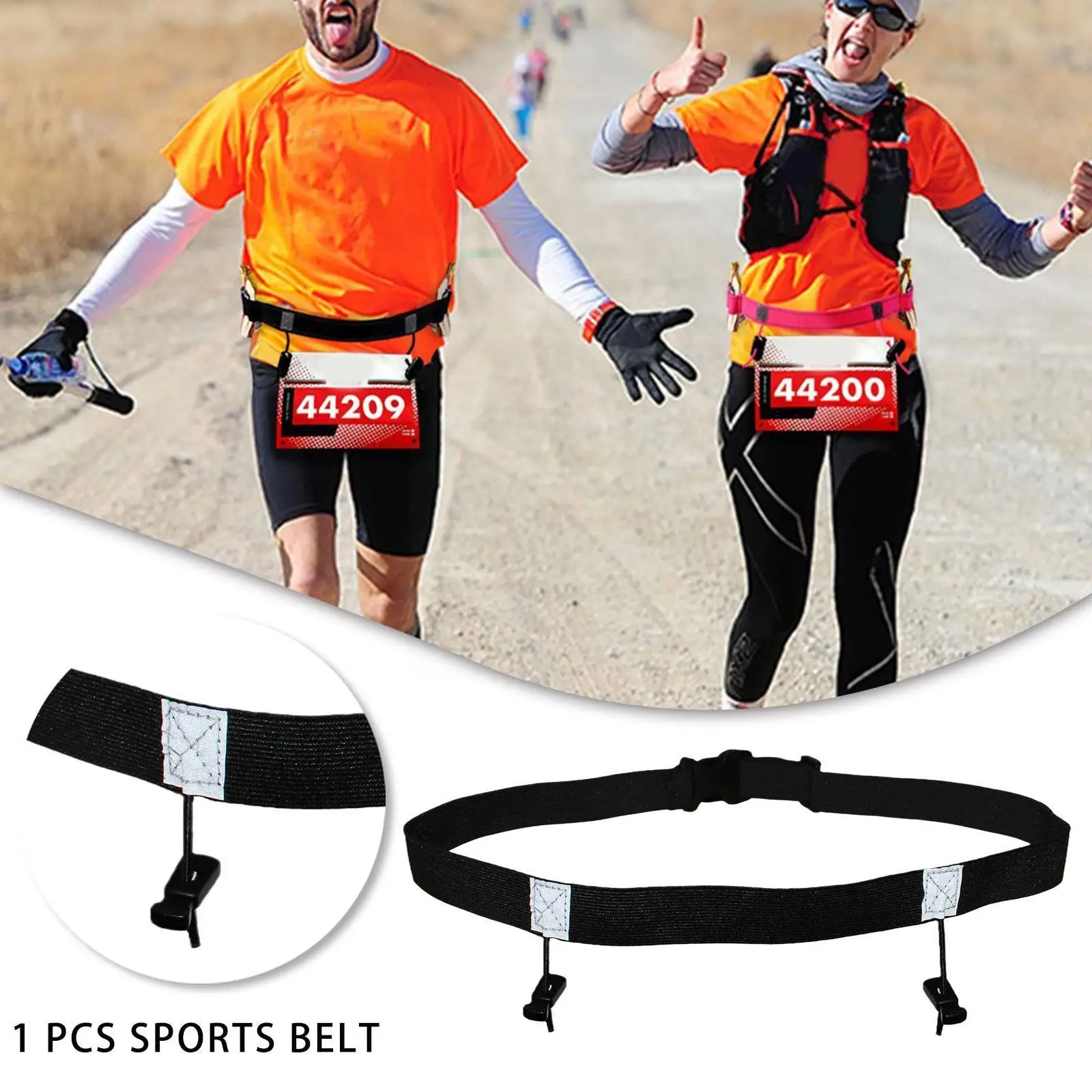 

New Marathon Race Number Belt For Men Women Outdoor Sports Running Reflective Waist Belt Travel Cycling Fitness M1c2