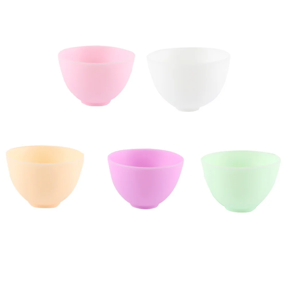 

Bowl Silicone Bowls Mixing Prep Face Measuring Salad Facial Diy Pinch Modeling Skin Facemask Dessert Tool Care Mixng Measurement