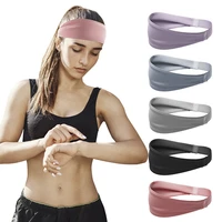 sports sweatband breathable unisex high elasticity sweat absorbing headbands for running basketball tennis fitness yoga hairband
