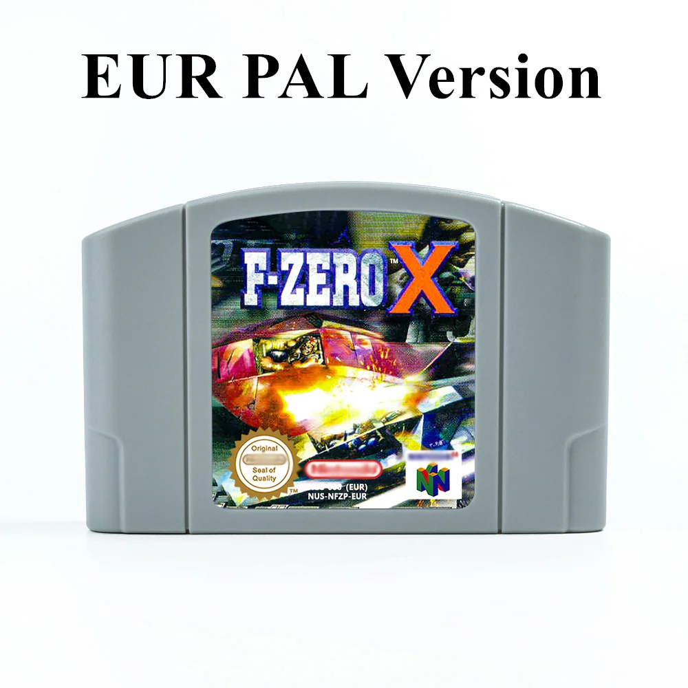 

F-Zero X для игрового картриджа N64 64 бит, формат PAL европейской версии