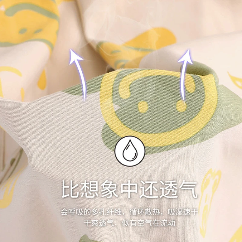 2023 New Summer Pajamas for Women Pure Cotton Korean Style Cartoon Cute Short-sleeved Shorts Home Service Suit Casual Sleepwear