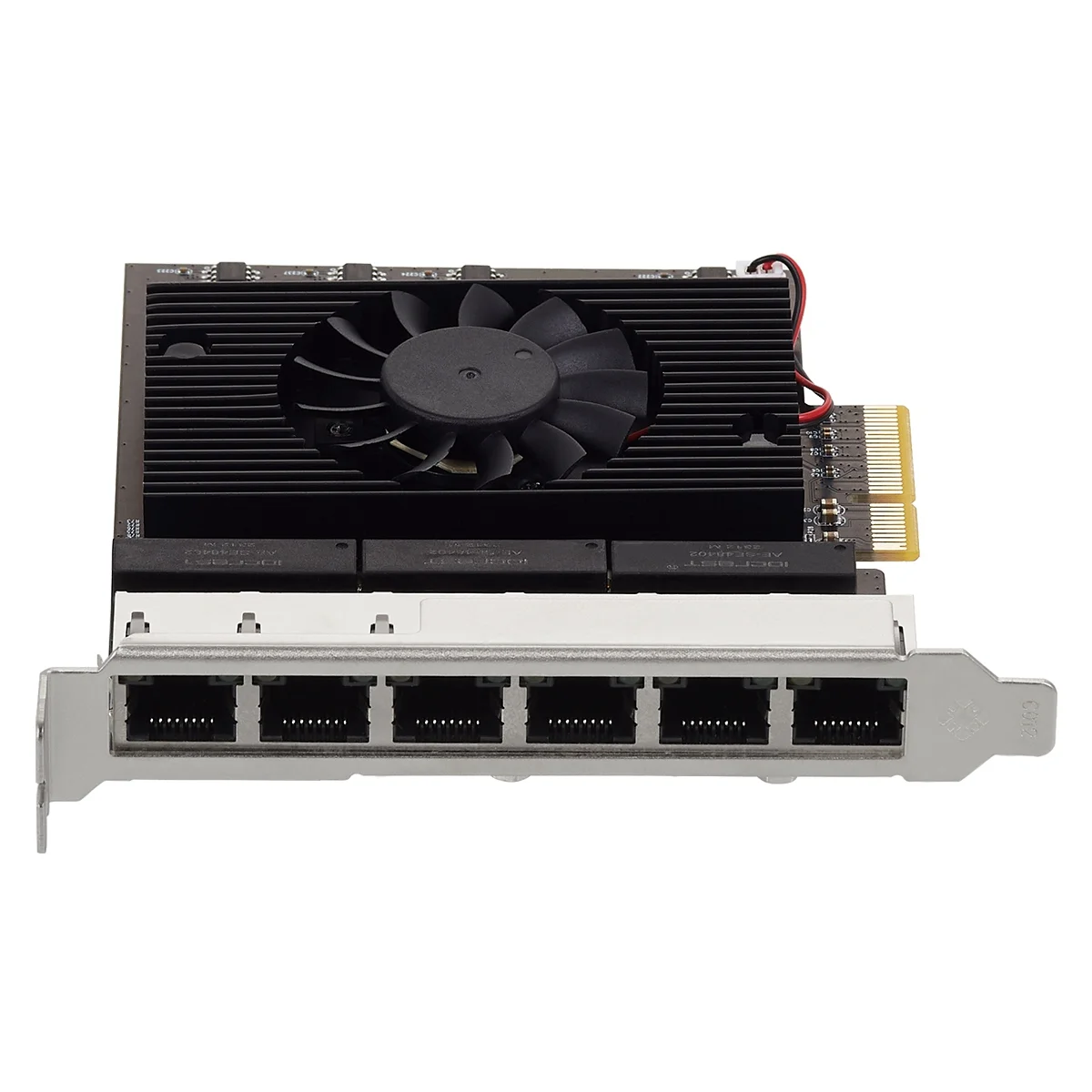 6-портовая гигабитная сетевая карта PCIe 2 5 RJ45 2500 Мбит/с сетевой чип Realtek 8125B для