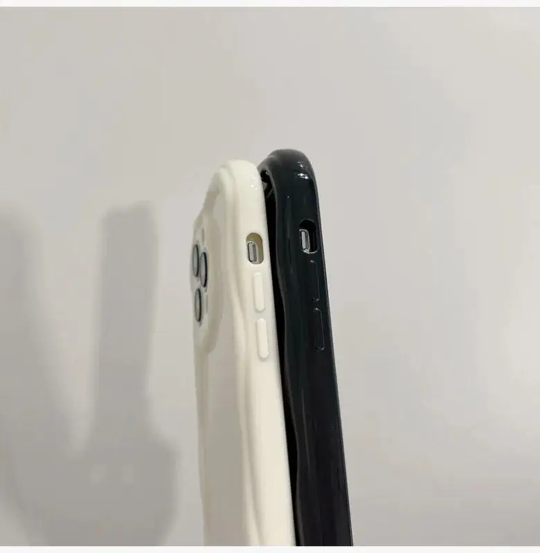 Телефонный чехол для Huawei Honor 90 Lite, телефон, задняя крышка, искусственная кожа, 30, 40 Pro, P40, Nova 9, SE, 10, SE, 11, 5T, 7 Pro, однотонный мягкий 3D волнистый изогнутый (art.: 3920c52bcba15) - 3920c52bcba15