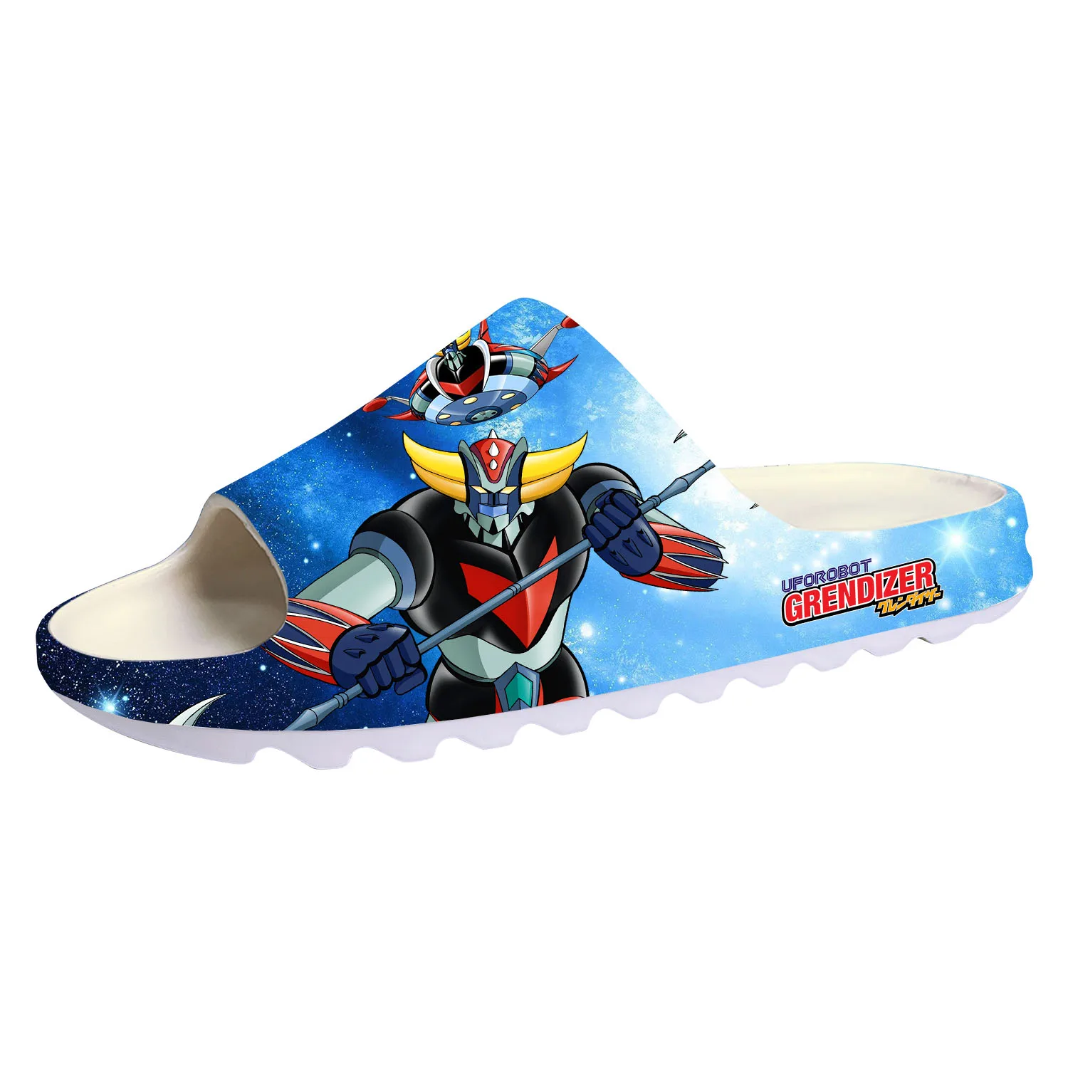 UFO Robot Grendizer Cartoon Anime Soft Sole Sllipers Home Clogs Customized Water Shoes Men Women Teenager Step on Shit Sandals