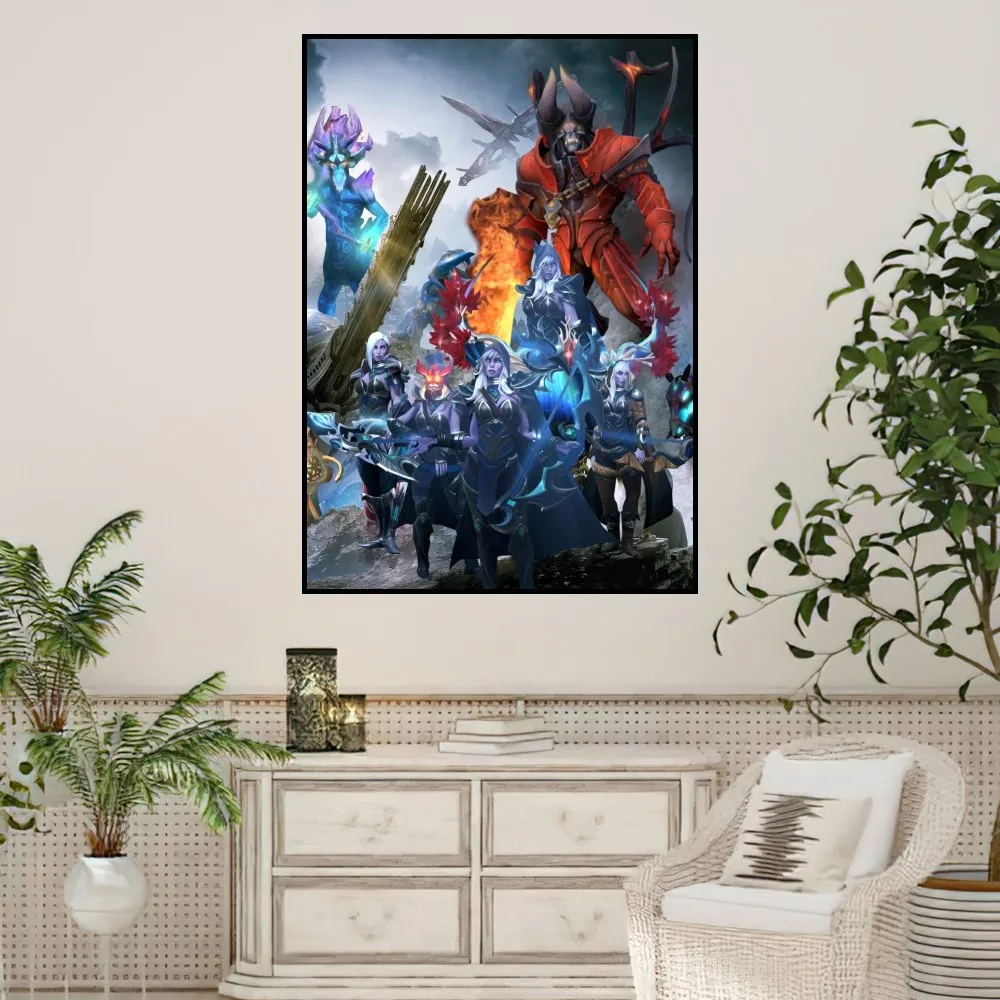 Игровой постер Dota 2 маленькие принты Настенная картина для спальни гостиной