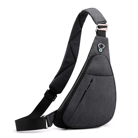 Ультратонкая дорожная нагрудная сумка с защитой от кражи, модный миниатюрный спортивный рюкзак через плечо для мужчин, унисекс