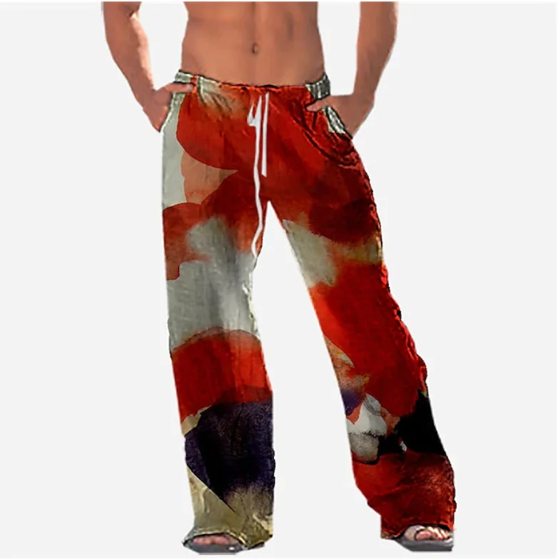 

Flowers Skull 3D All Over Print Full Length Wide Leg Pants Hipster Fashion Streetwear US Size Sweatpants Men Unisex