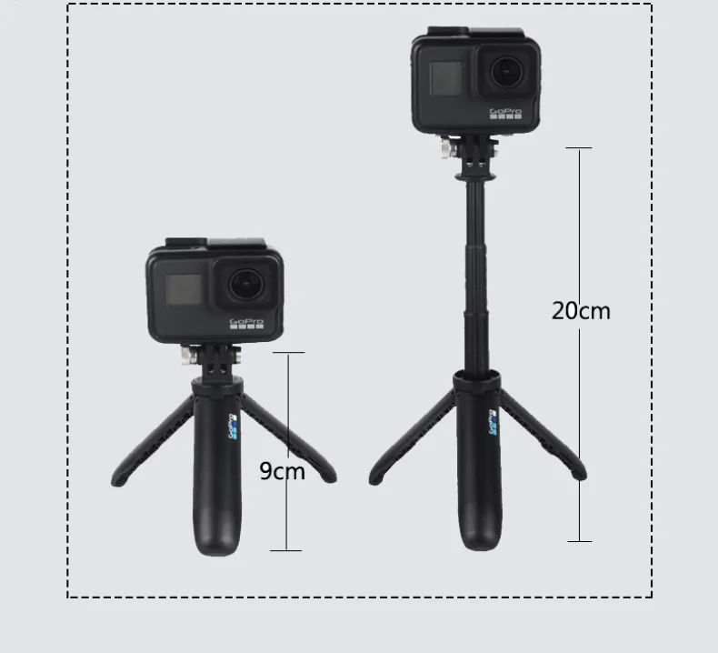 Cena Kamera Akcji Shorty Mini Statyw Przedłużający Do DJI Osmo Action Gopro Hero 9 Insta 360 Jeden X2 Oryginalny Uchwyt Gopro