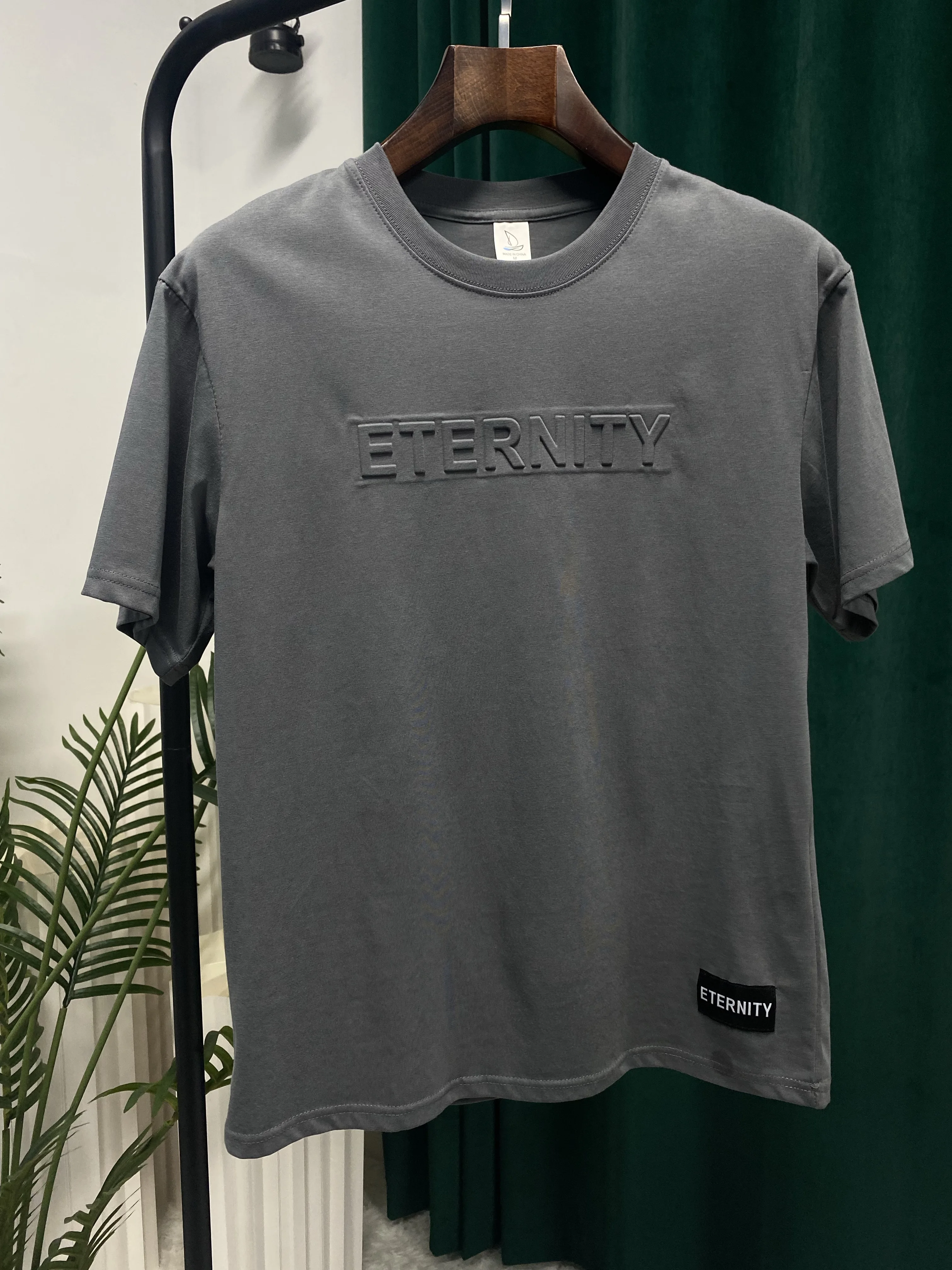 

2023 Eternity Brand New Cotton Men's T-shirt Short-sleeve Man Free ironing shirt Short Sleeve Men t shirt T-shirts For Male Tops